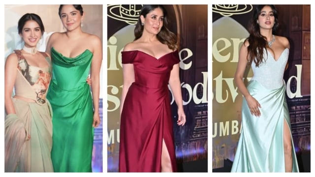 The celebs brought their A-game to high-couture fashion. 