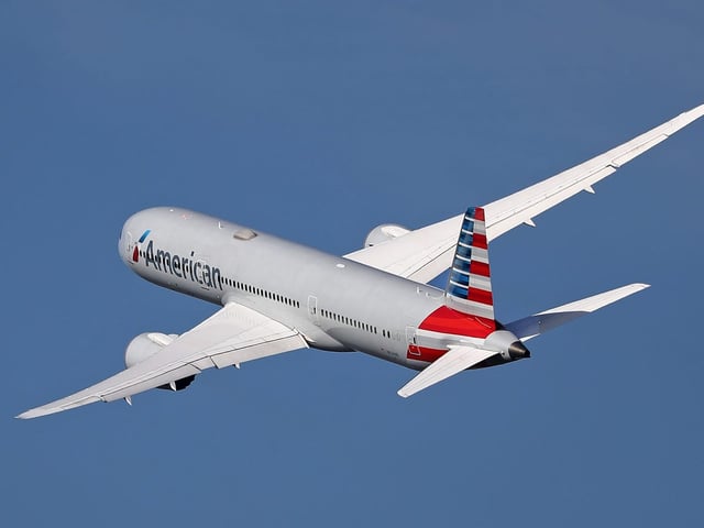 An American Airlines Boeing 787-9.