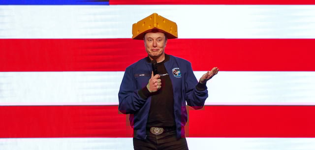 Elon Musk bei einer Wahlkampfveranstaltung in Wisconsin