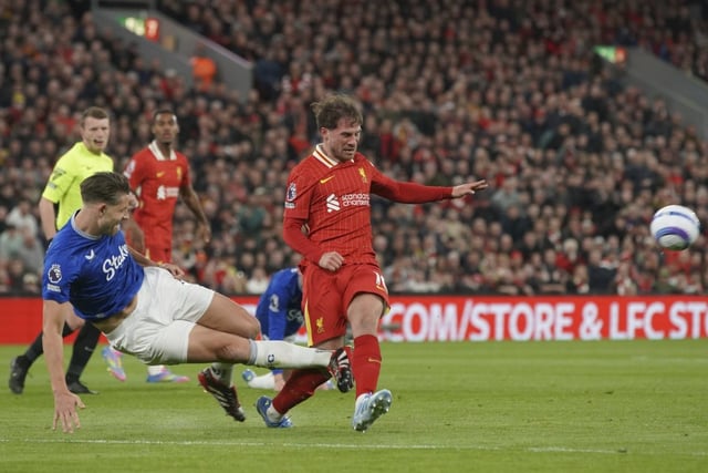 James Tarkowski’s tackle on Alexis Mac Allister (Photo: AP)