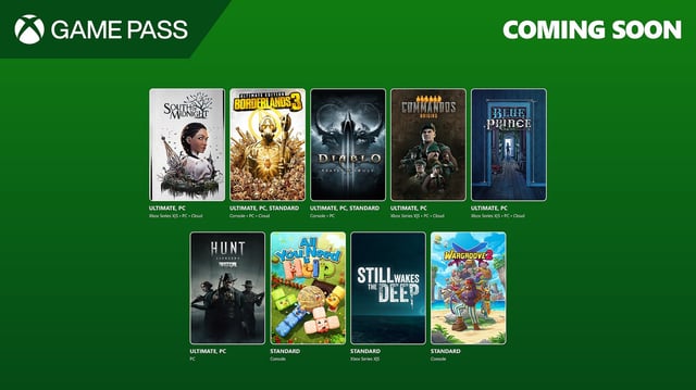 Xbox Game Pass April