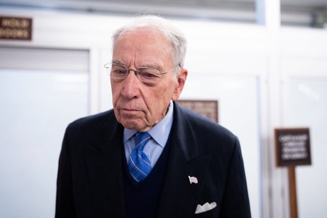 Sen. Charles E. Grassley, R-Iowa is seen in the Capitol on Dec. 11. He introduced a bill to restrain lower courts’ ability to hand down “universal injunctions."