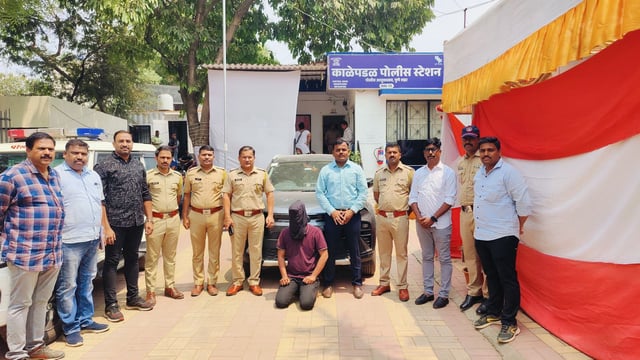 After the accident, police formed two teams to identify the car and arrest the accused driver. (HT PHOTO)