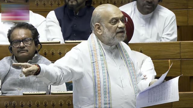 Union home minister Amit Shah moved the statutory resolution at around 2 am on Thursday followed by a discussion (PTI)