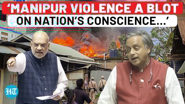 Tharoor’s blistering attack on Modi govt over Manipur