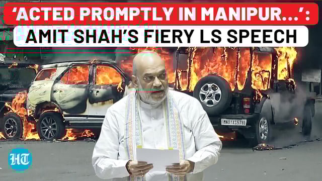 Amit Shah defends Modi govt’s handling of Manipur crisis