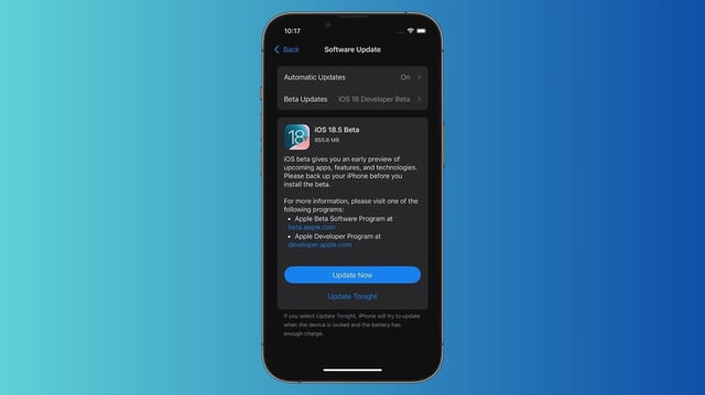 iOS 18.5 beta 1 packs little new features