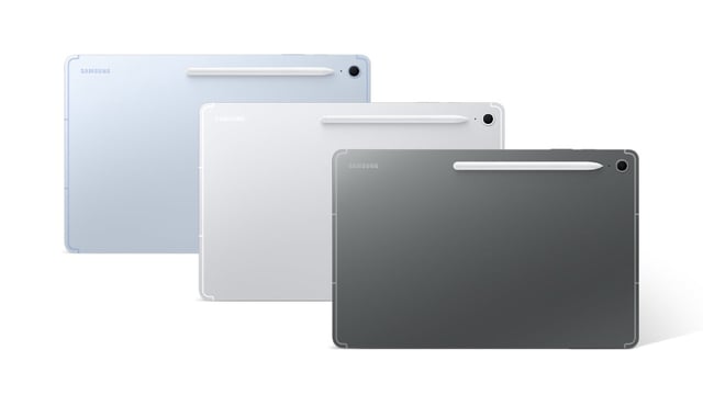 Samsung Galaxy Tab S10 FE series is offered in grey, light blue and silver shades
