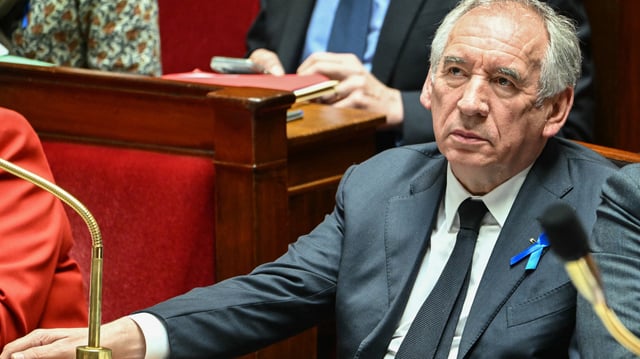 Le premier ministre François Bayrou pendant la séance des questions au gouvernement à l’Assemblée nationale, le 2 avril 2025.