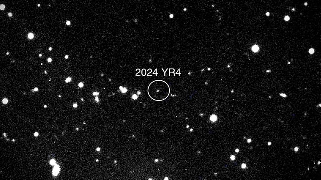 The asteroid 2024 YR4 has a 2% chance of striking the moon in 2032.