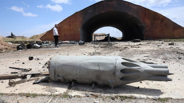 Israeli missiles wrecked Hama airbase in central Syria