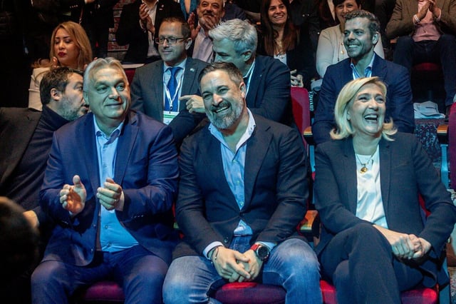 Orban, Abascal und Marine le Pen