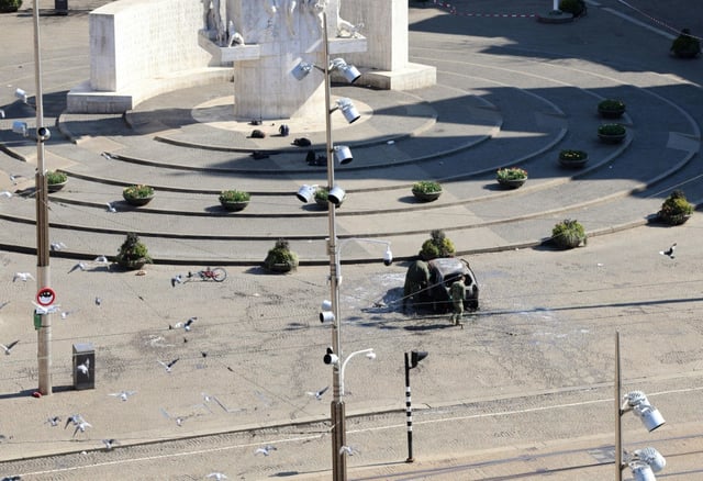 Police suspect it was an attempted suicide