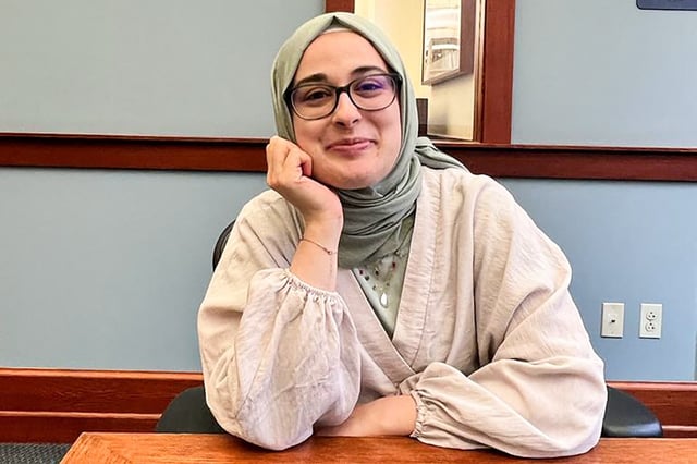 Rumeysa Ozturk, a Turkish doctoral student at Tufts University.
