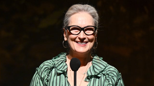 Meryl Streep at the Golden Gala: A Celebration of Excellence at The Beverly Hilton on January 3, 2025 in Beverly Hills, California.