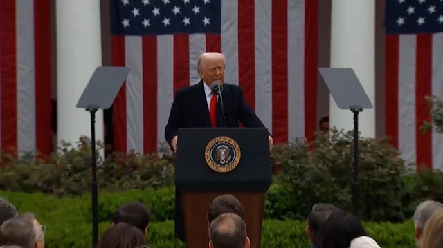 President Donald Trump declared sweeping tariffs of 10% and more on imports from all countries despite warnings of a global trade war.
