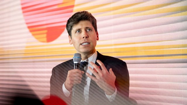 Sam Altman, the chief executive of OpenAI. His company believes rights holders should not be able to stop their creative content from being used by artificial intelligence