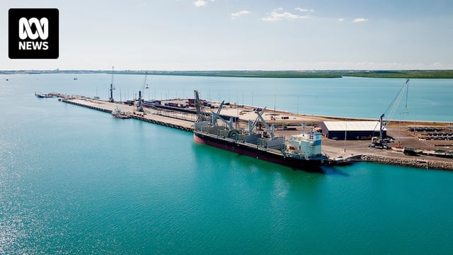The Darwin port from an aerial view. 