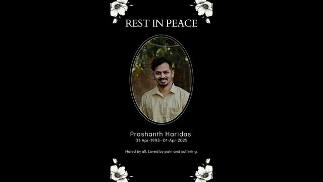 Accompanying his heartfelt note was a photo of himself with “RIP” written across it, an image that startled many users.