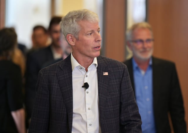 U.S. Secretary of Energy Chris Wright visits the Department of Energy’s National Renewable Energy Laboratory campus in Golden, Colorado, on April 3, 2025. (Photo by RJ Sangosti/The Denver Post)