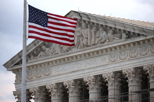 The US Supreme Court is shown March 17 in Washington, DC.