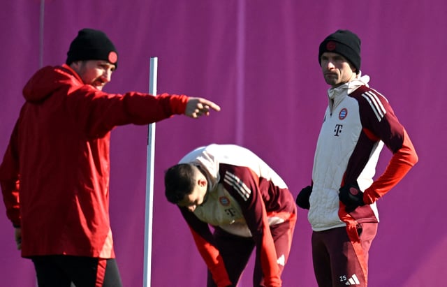 Bayern Munich's Thomas Mueller during training, Saebener Strasse, Munich, Germany - February 17, 2025 REUTERS/Angelika Warmuth/File Photo