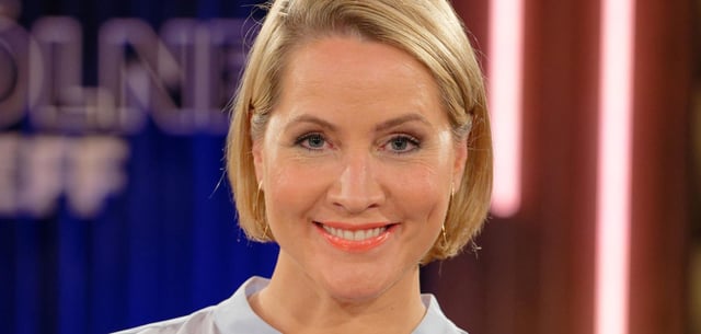 Die Moderatorin Judith Rakers bei der WDR Talkshow „Kölner Treff“ Anfang 2024