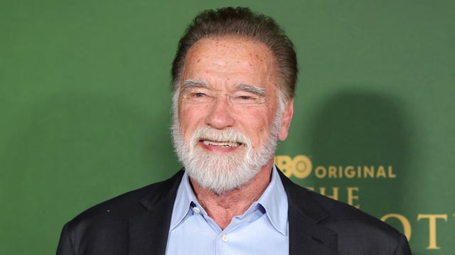 Arnold Schwarzenegger arrives at the Los Angeles Premiere Of HBO Original Series &#34;The White Lotus&#34; Season 3 at Paramount Theatre on February 10, 2025 in Los Angeles, California.