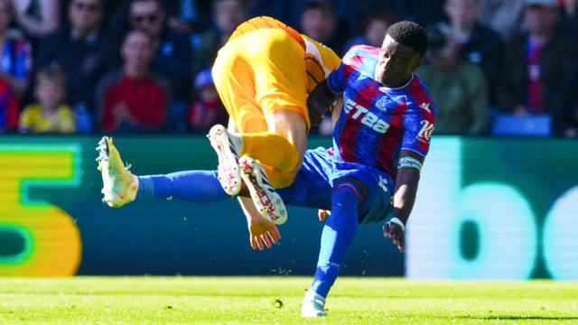 Guehi was the second Palace player sent off