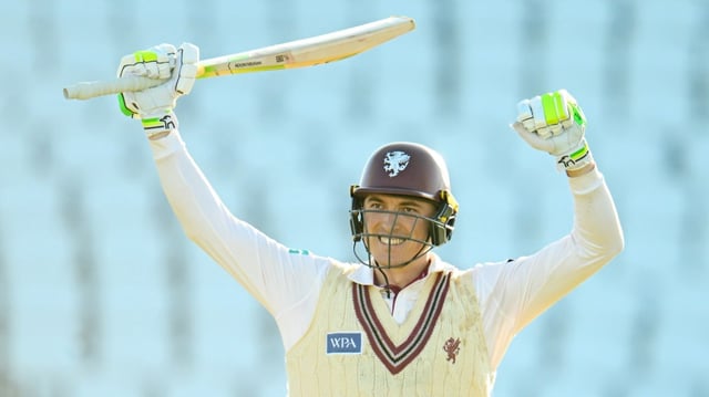 Banton went past his own personal best score and the Somerset record holder Justin Langer with his score of 344 not out
