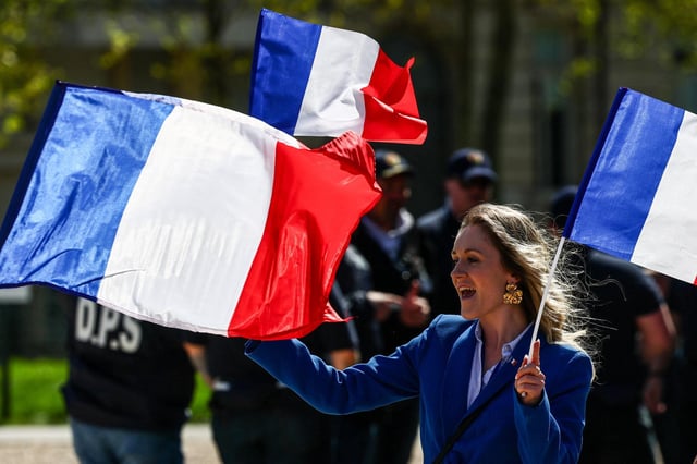 In mehreren französischen Städten waren Demonstrationen für Marine Le Pen angekündigt