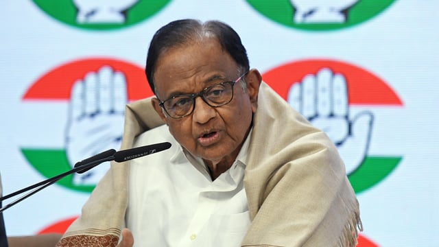 Congress MP P. Chidambaram.