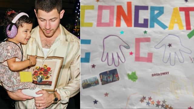 Malti had something special planned for dad Nick Jonas.