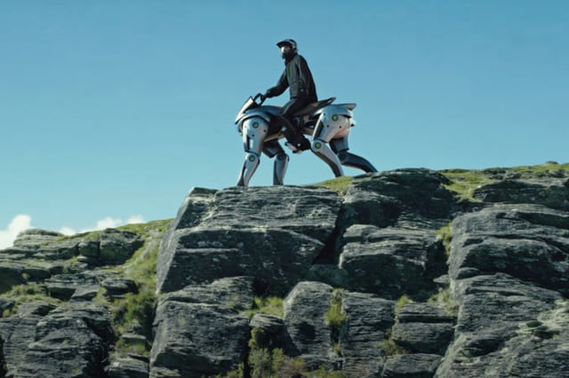 Kawasaki Heavy Industries has unveiled the Corleo, a ride-on robot horse, in Osaka