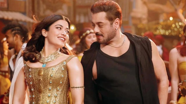 Sikandar worldwide box office collection day 8: Rashmika Mandanna and Salman Khan in a still from the film.