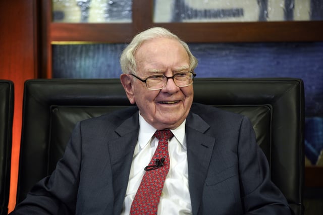 FILE - Berkshire Hathaway Chairman and CEO Warren Buffett smiles during an interview in Omaha, Neb., May 7, 2018.