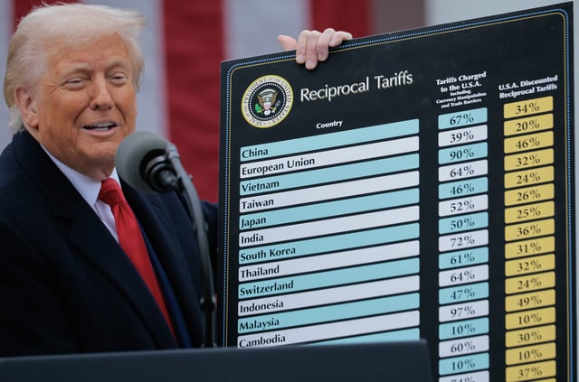 U.S. President Donald Trump at the White House on April 2, 2025 in Washington, DC.