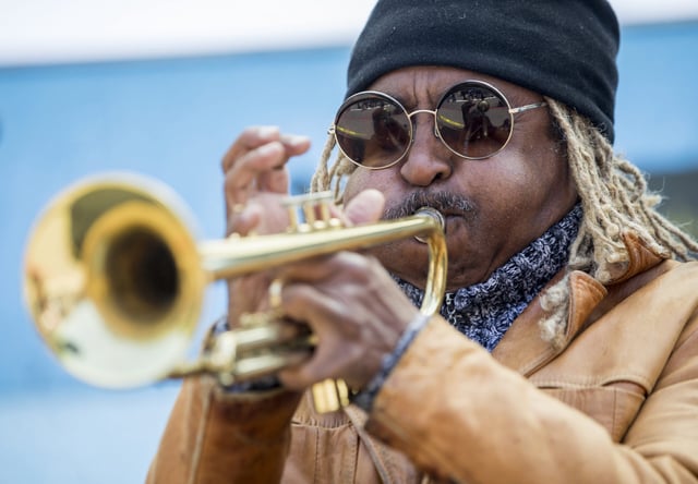 The Loafers and Sneakers Band performs during the 36th Annual Fillmore Jazz Festival along Fillmore Street in San Francisco, Calif. Saturday, July 6, 2019. | Jessica Christian/The San Francisco Chronicle via Getty Images