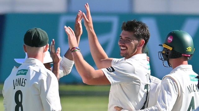 Tongue finished the innings with figures of five for 65
