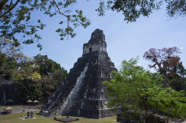 FILE - A view of Temple I, also known as Temple of the Great Jaguar, stands in northern Tikal National Park, in Peten, Guatemala, April 1, 2023. (AP Photo/Moises Castillo, File)