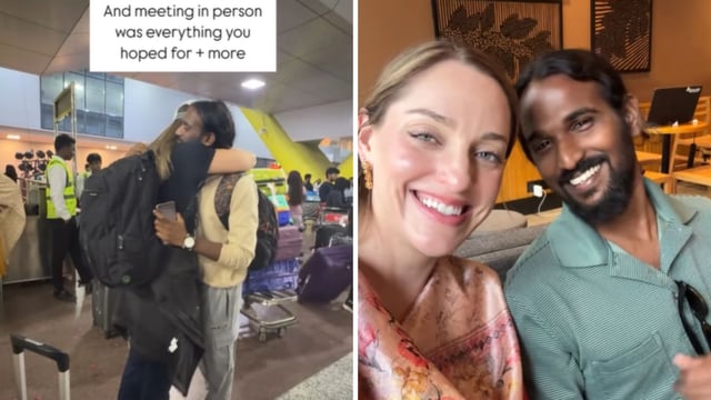 Jackie from the US and Chandhan from India fell in love after chatting on Instagram. 
