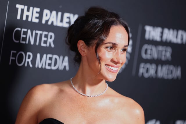 Meghan Markle attends The Paley Center for Media fall gala at Beverly Wilshire, A Four Seasons Hotel, in Beverly Hills, California, on December 4, 2024.