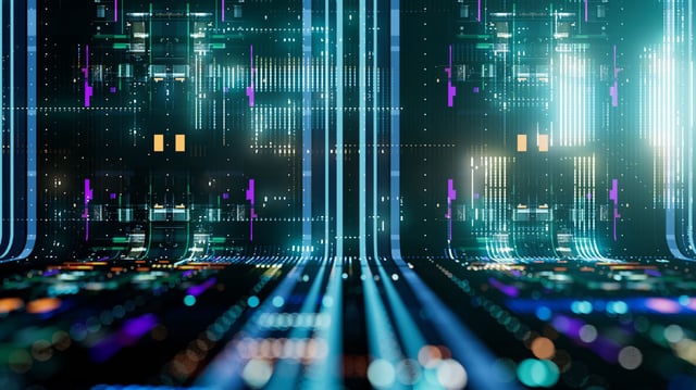 Representative stock image for data transfer over a quantum network.