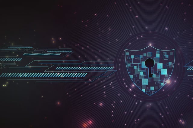 Secure abstract technology background