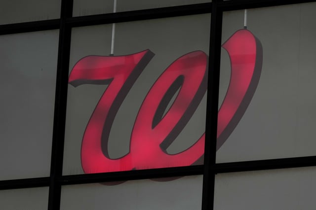 FILE - A Walgreens logo is seen from the exterior of a store in Wheeling, Ill., Oct. 15, 2024. (AP Photo/Nam Y. Huh, file)