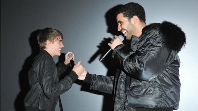 Justin Bieber and Drake from back in the day