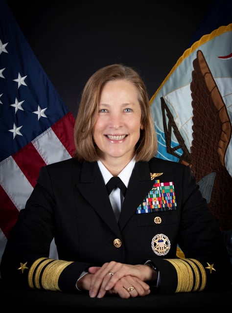 Vice Adm. Shoshana Chatfield, a Navy helicopter pilot who also commanded a joint reconstruction team in Afghanistan, had been serving as one of 32 representatives on NATO&#39;s military committee. The panel is the primary source of military advice to the North Atlantic Council and NATO&#39;s Nuclear Planning Group. (Photo/U.S. Navy)
