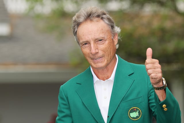 Bernhard Langer of Germany looks on during the Drive, Chip and Putt Championship at Augusta National Golf Club on April 06, 2025 in Augusta, Georgia.