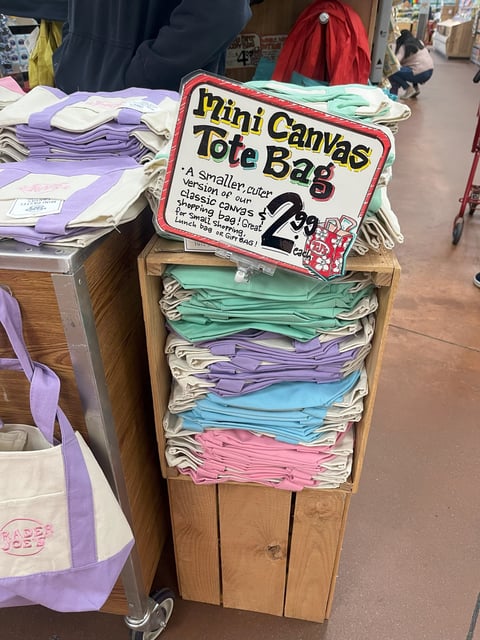 Trader Joe's popular mini canvas tote bags are back in stores.