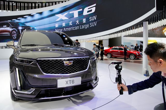 A new Cadillac XT6 SUV of GM is presented during the media day for Shanghai auto show in Shanghai, China April 16, 2019. REUTERS/Aly Song/File Photo